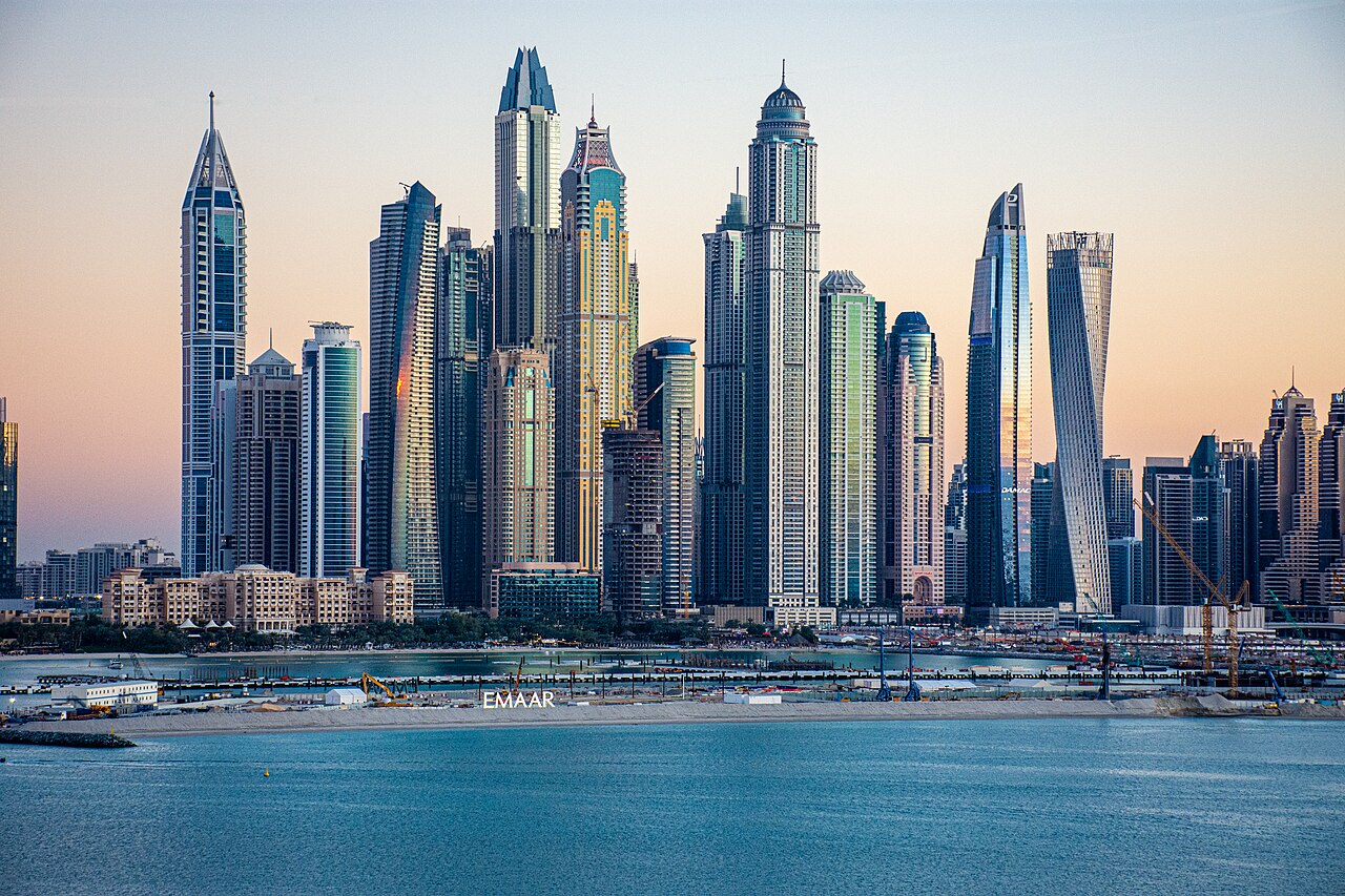 Dubaj – panorama Dubai Marina