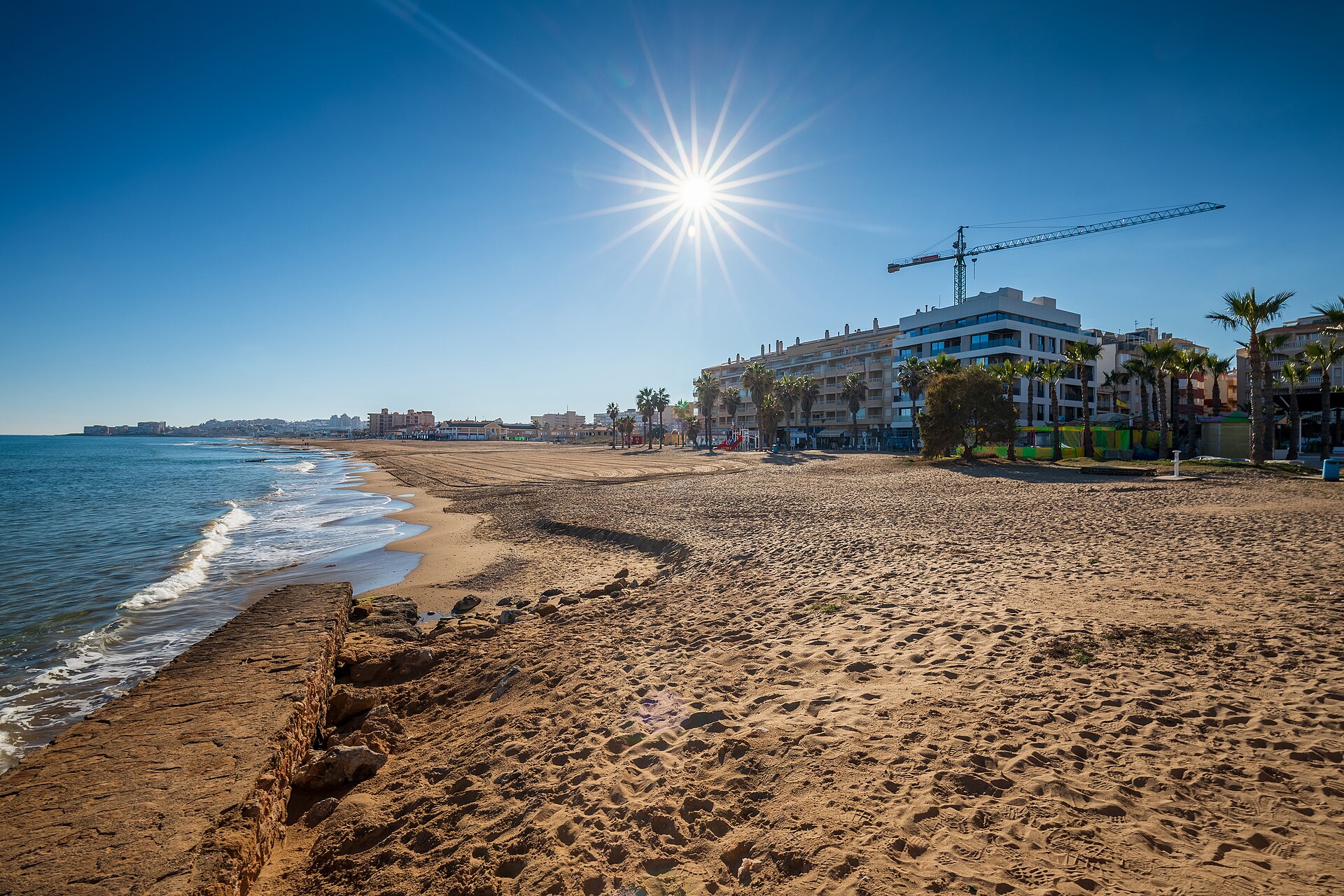 Plaża La Mata w stronę Torrevieja