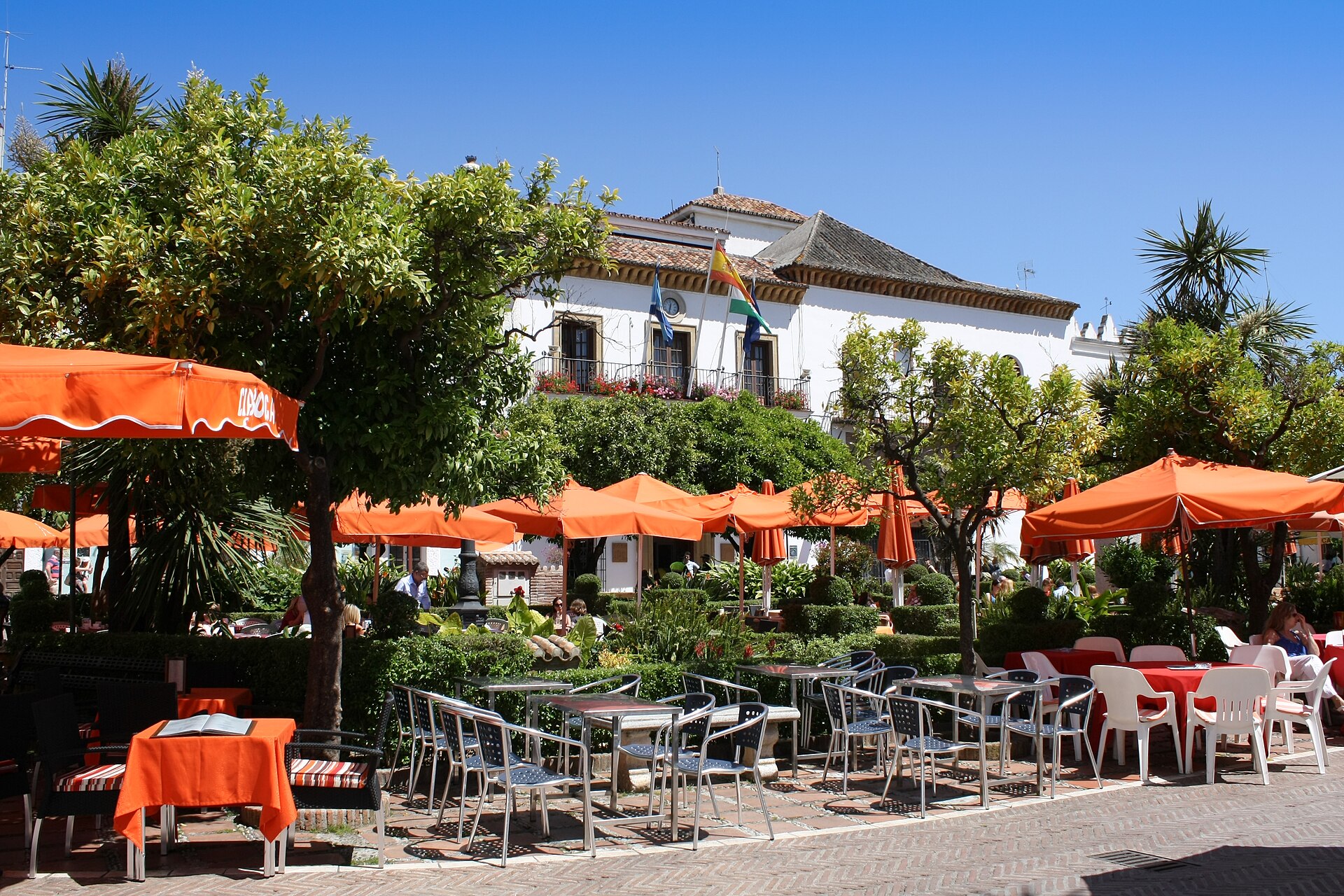 Plaza de los Naranjos w starym mieście Marbelli